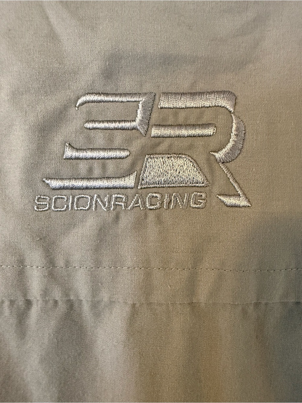 Alpinestars Grey Button down long sleeved dress shirt with Black Logo Patch